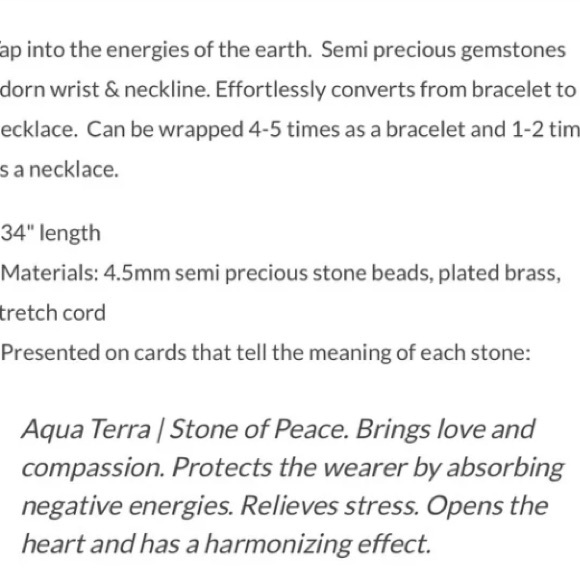 NWT Scout River Stone Bracelet/Necklace - Picture 5 of 7